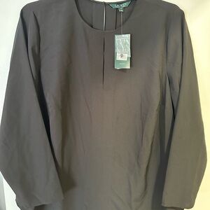 Ralph Lauren blouses (blk has tags, brwn does not have tags)
